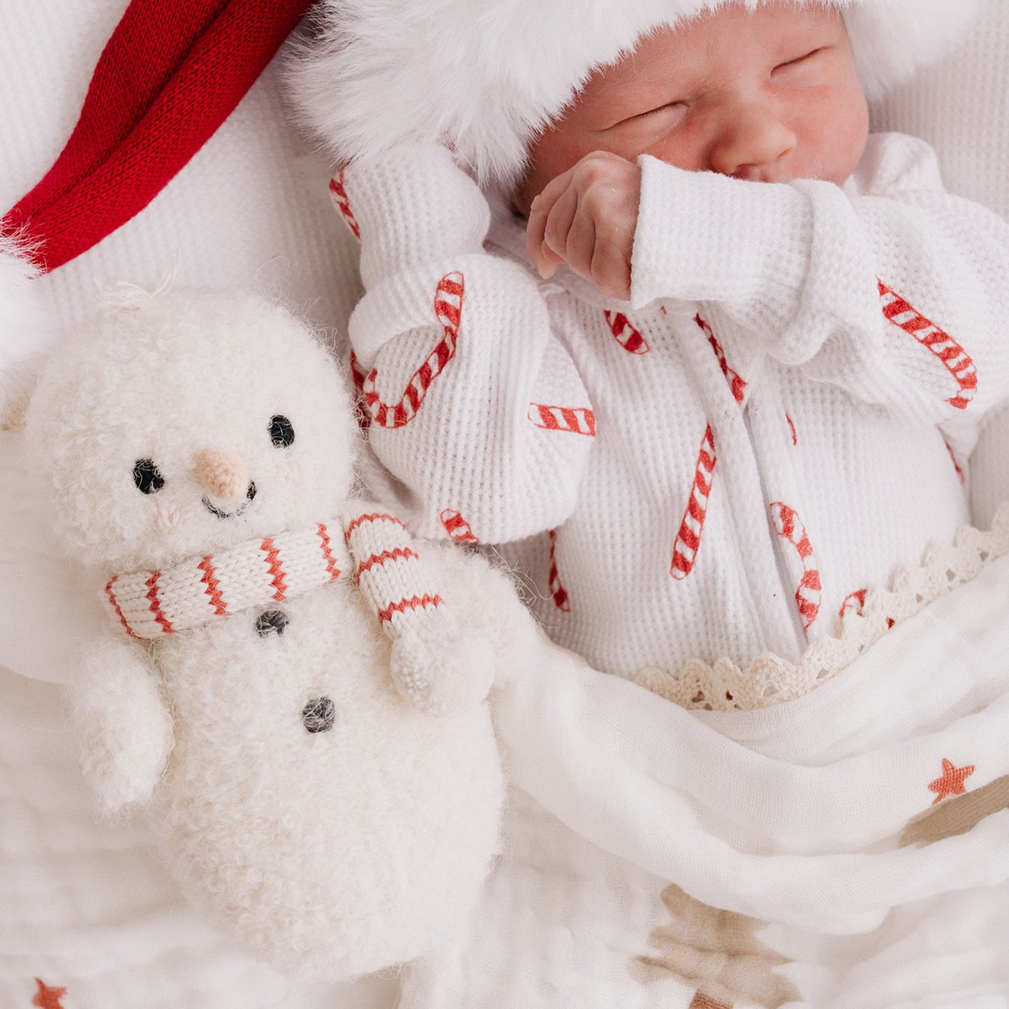 Baby Snowman | Candy Cane Scarf