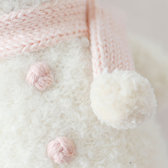 Baby Snowman | Blush Scarf