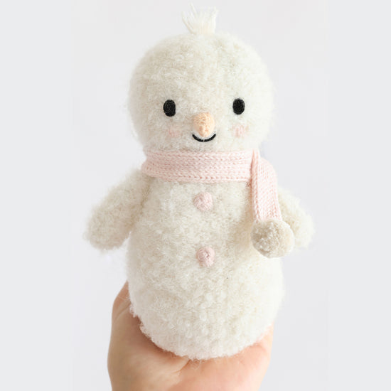 Baby Snowman | Blush Scarf