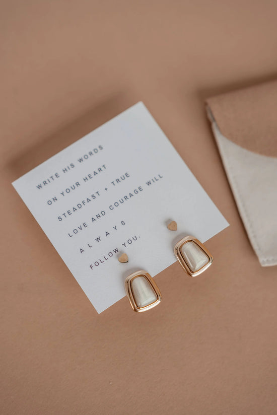 Courage + A Soft Heart Earring Set