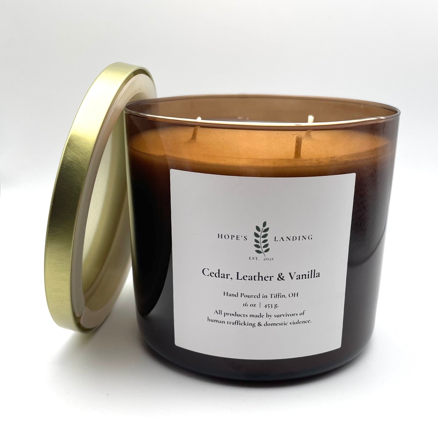 Cedar, Leather & Vanilla Candle - Multiple Sizes Available