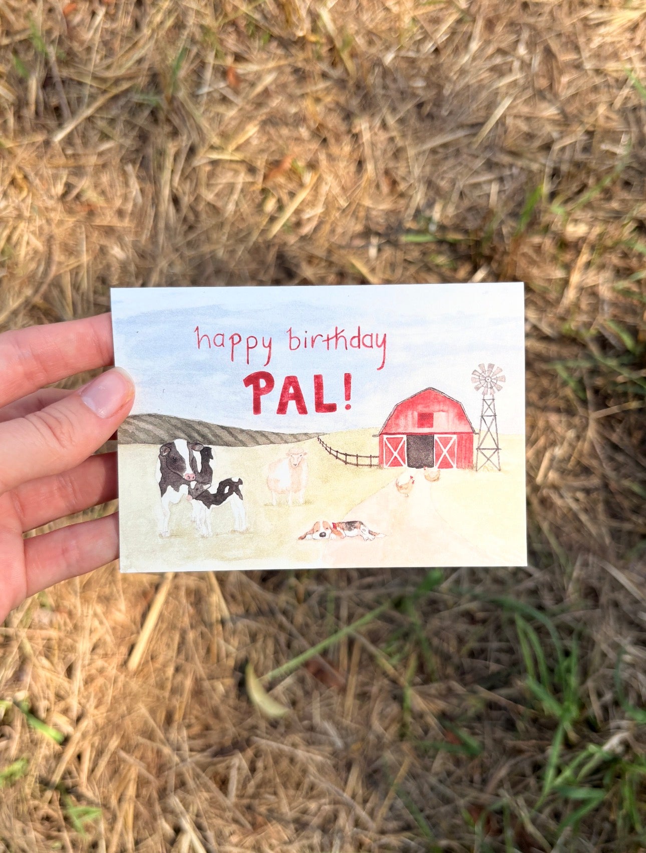 Small Watercolor Greeting Cards (4.9" x 3.4")