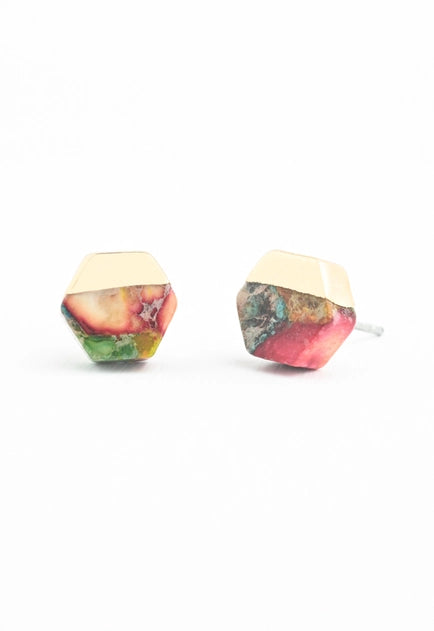 Sedona Stud Earrings - Sunrise Reds