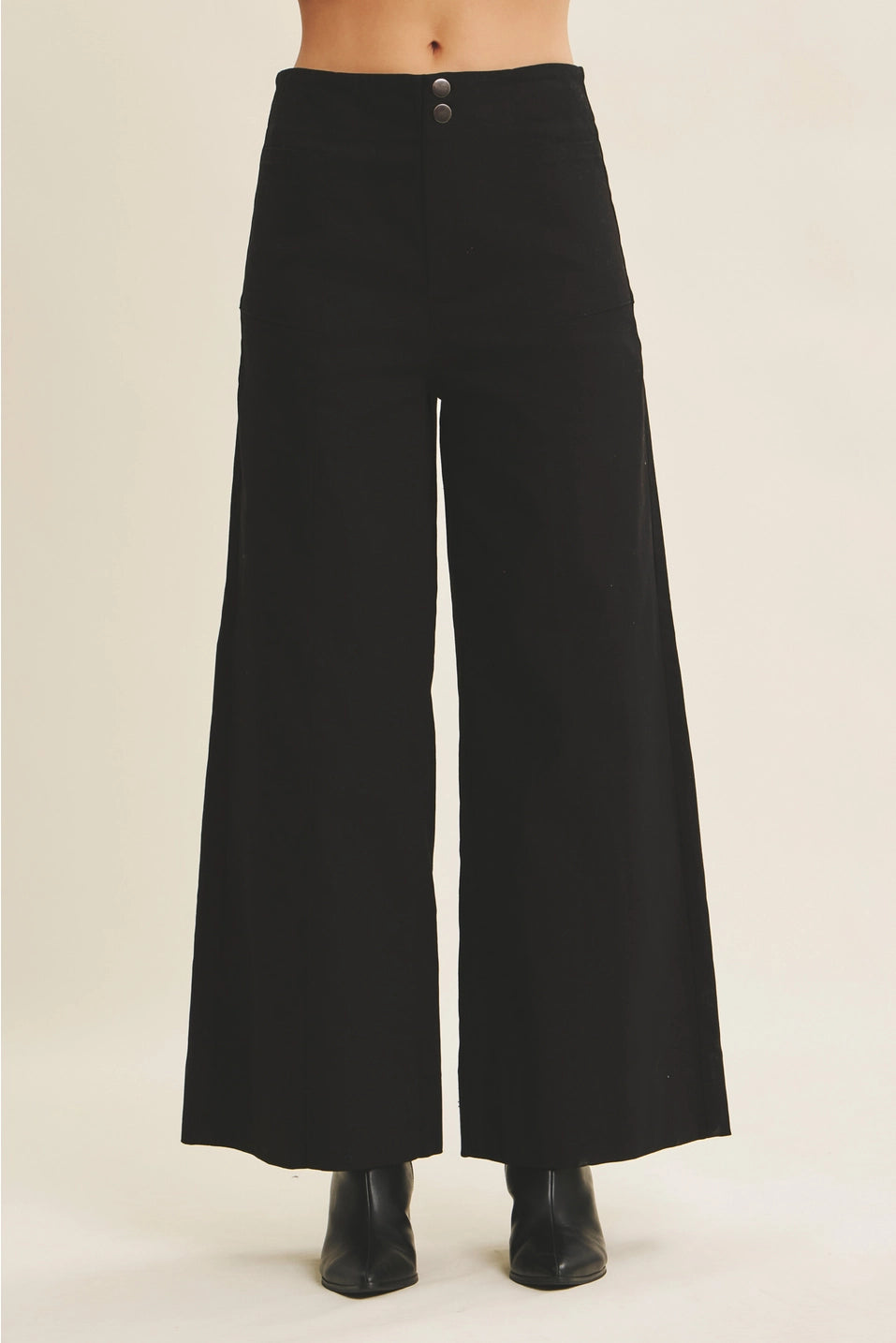 Everyday Essential  Wide-Leg Pants | Black