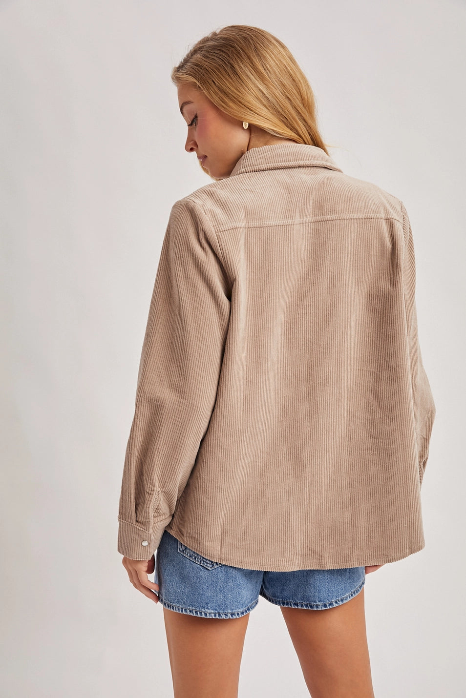 Corduroy Button Down Shacket