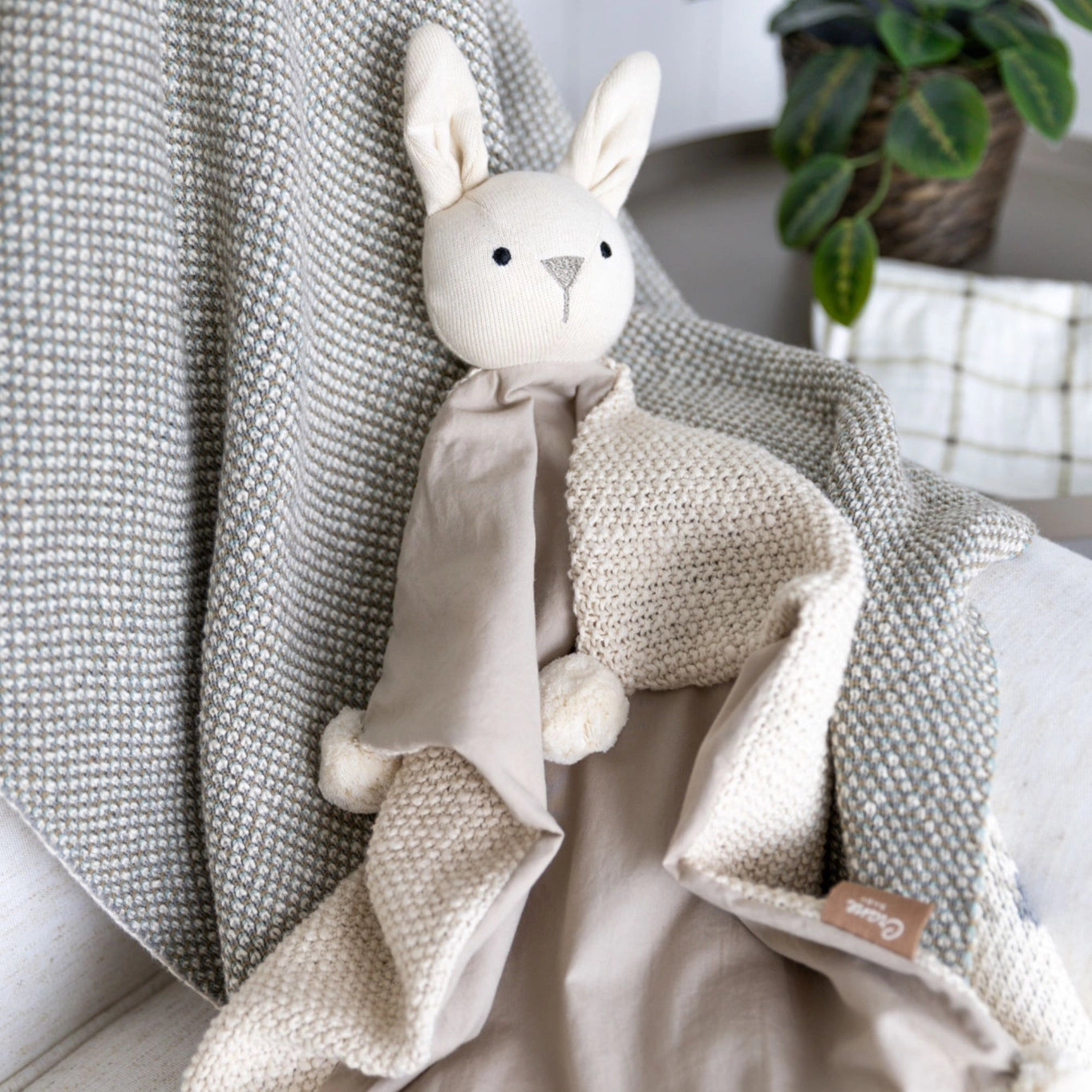 Ollie the Bunny - Organic Lovey Blanket