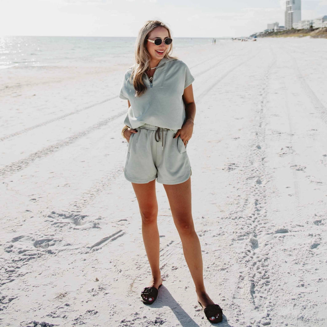 Seafoam Drawstring Short