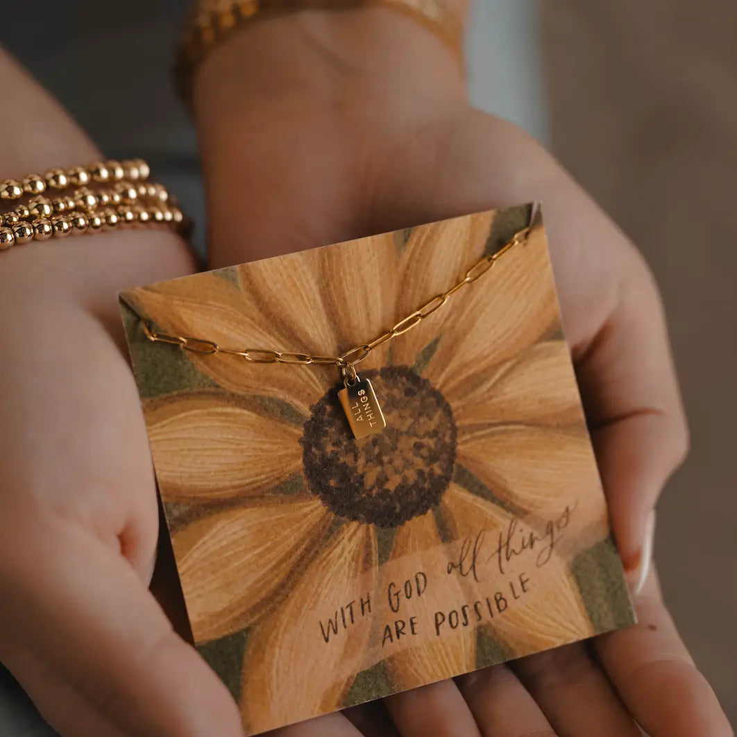 All Things Mini Tag Necklace