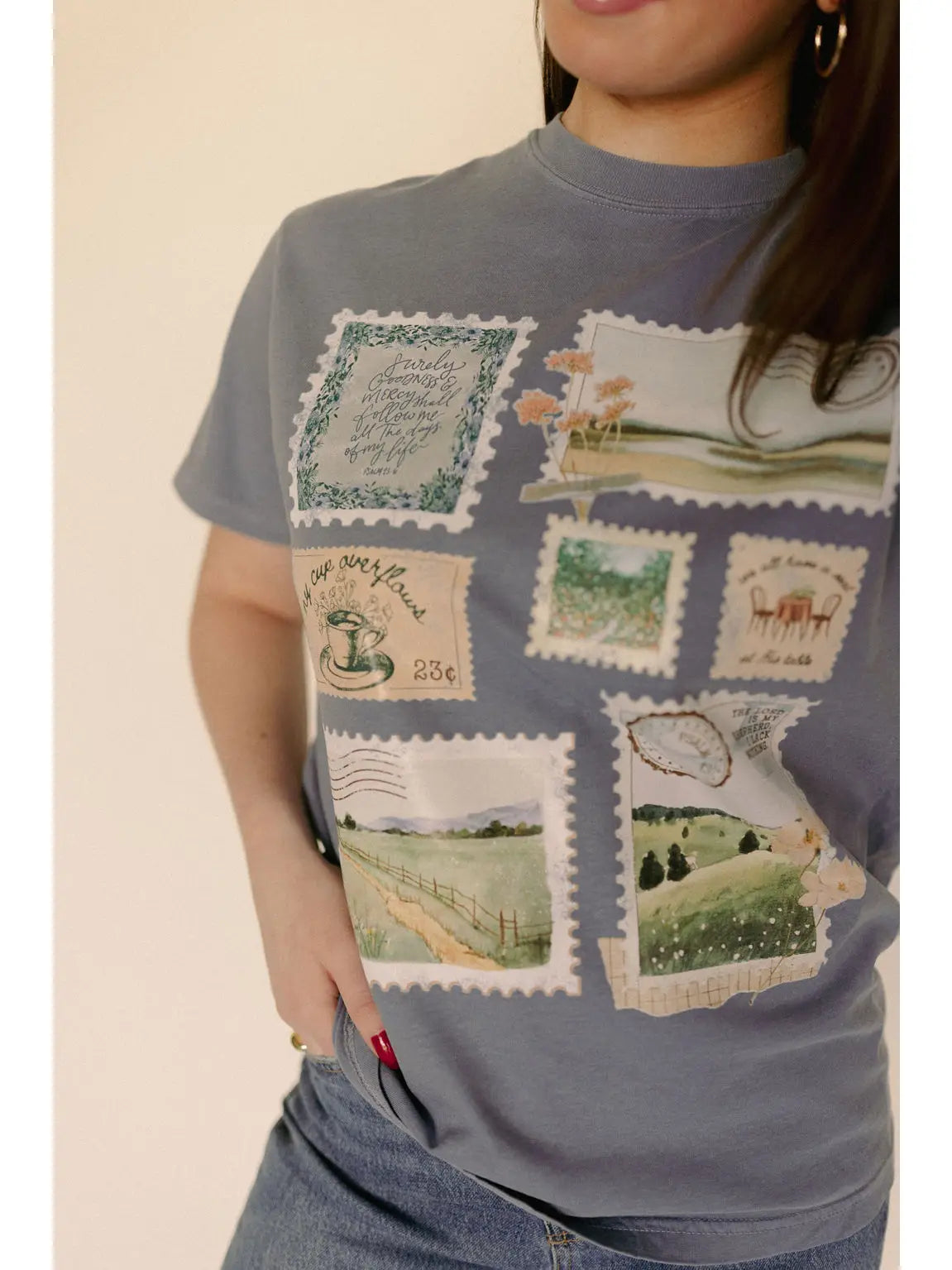 Psalm 23 Stamp Graphic Tee