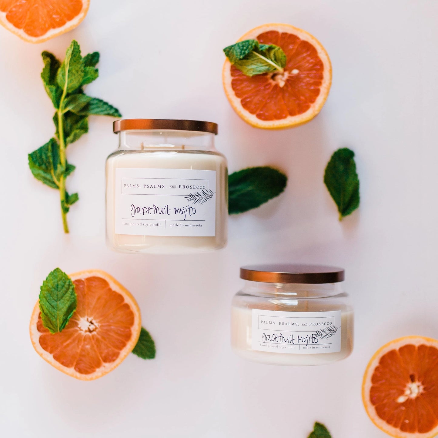 Grapefruit Mojito Soy Candle | Multiple Sizes