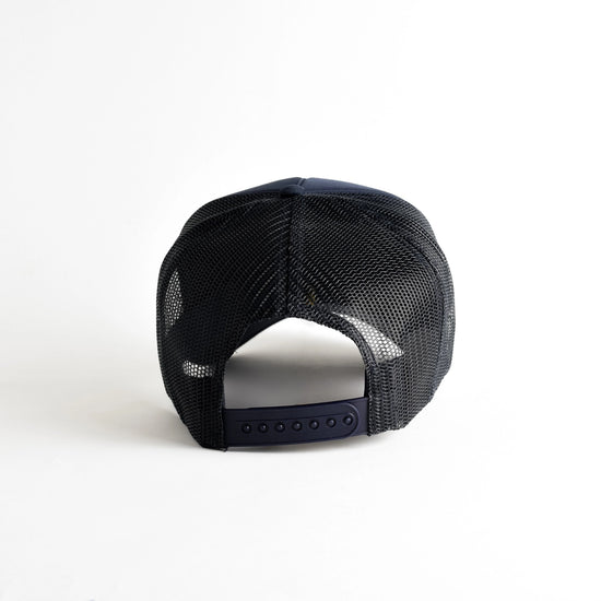 Load image into Gallery viewer, Be Kind Navy Trucker Hat
