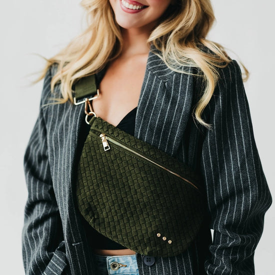 Suede Westlyn Woven Bum Bag - Multiple Colors