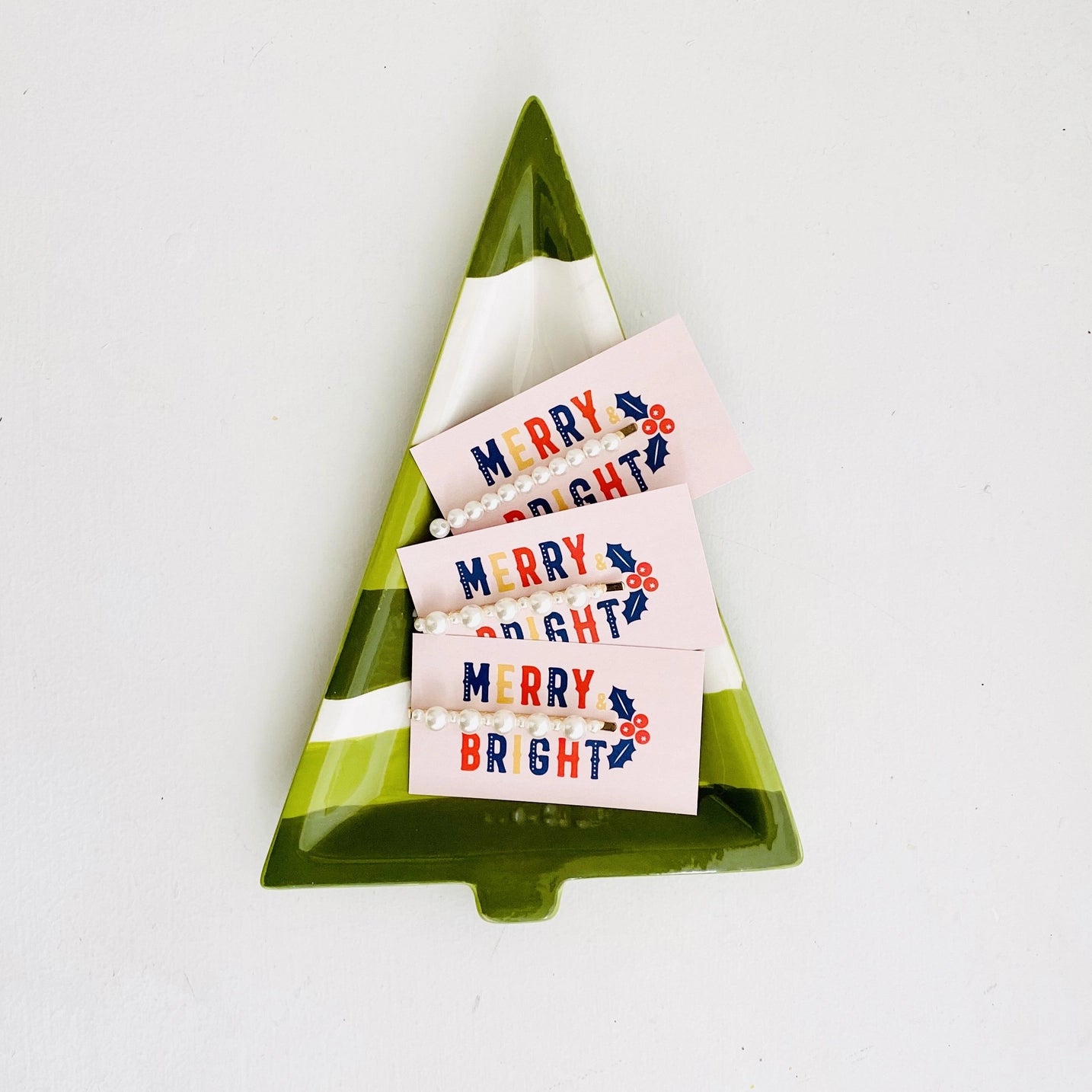 Merry & Bright Pearl Hair Clip