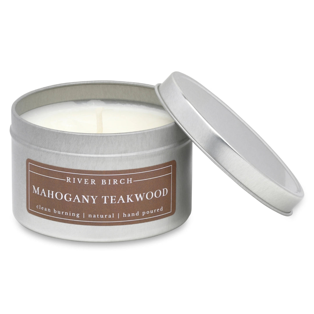 Mahogany Teakwood Candle - 8oz Tin