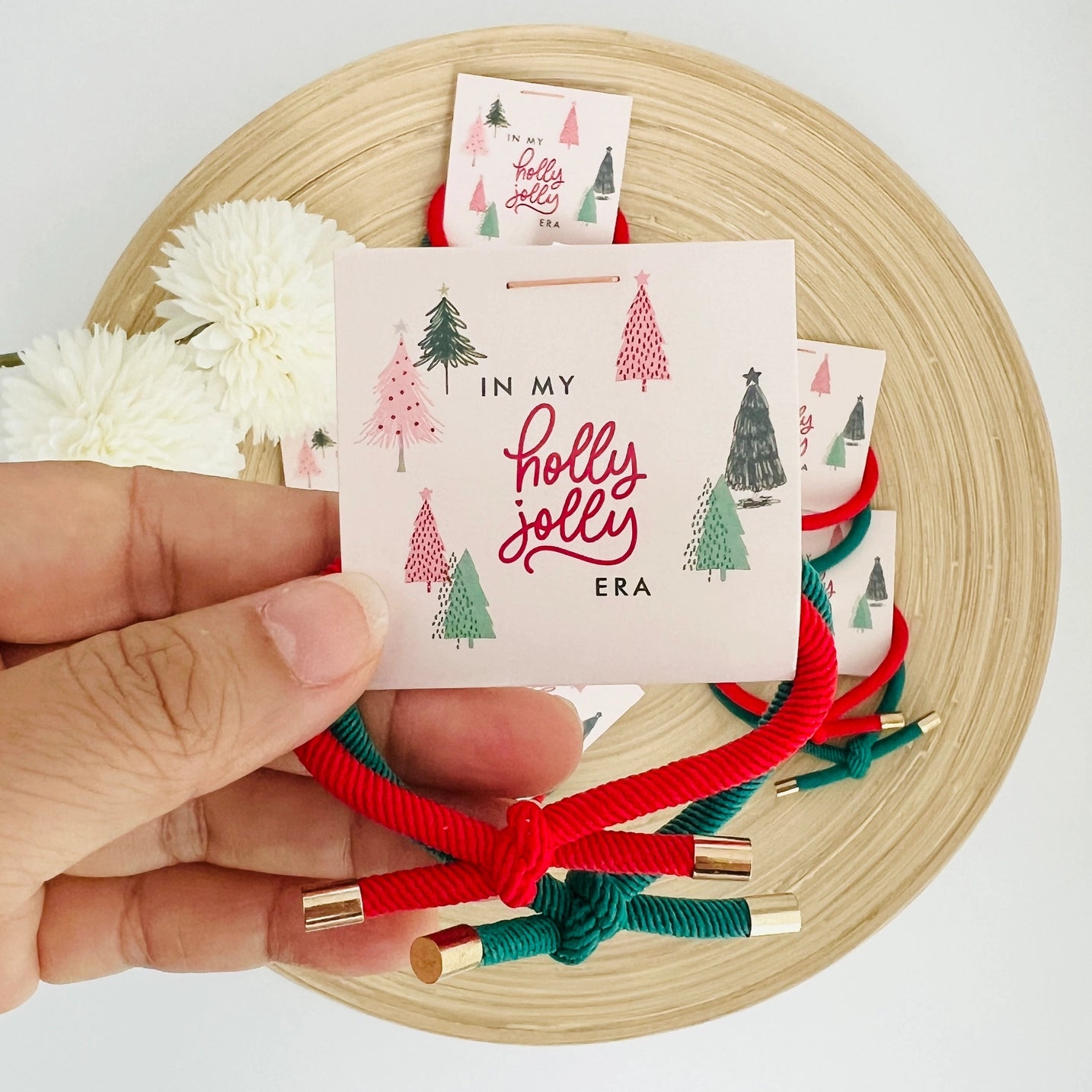 Holly Jolly Era Double Hair Tie - Multiple Options