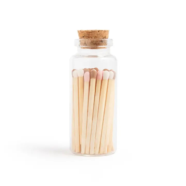 Matches in Corked Glass - Multiple Colors