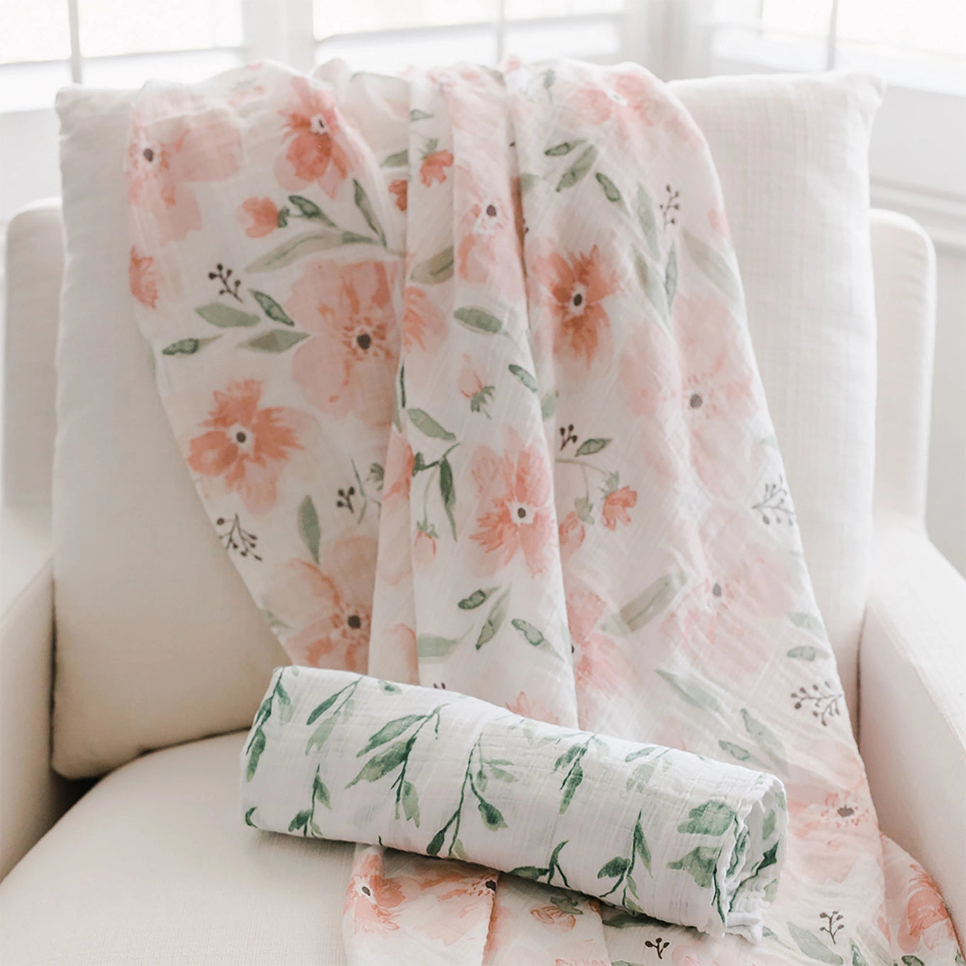 Parker Floral 2-pc. Swaddle Set