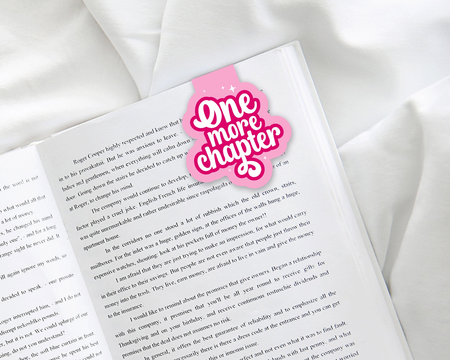 Magnetic Bookmark - One More Chapter