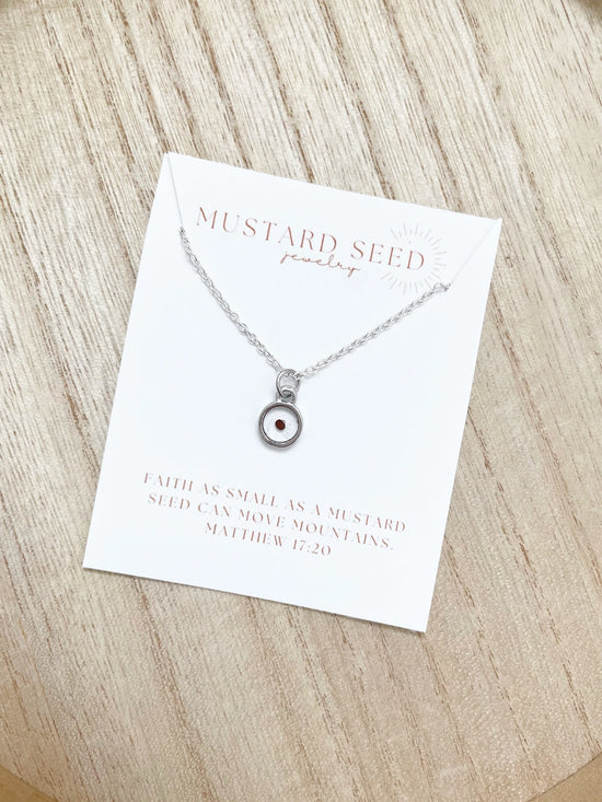 Mustard Seed Necklace | Silver