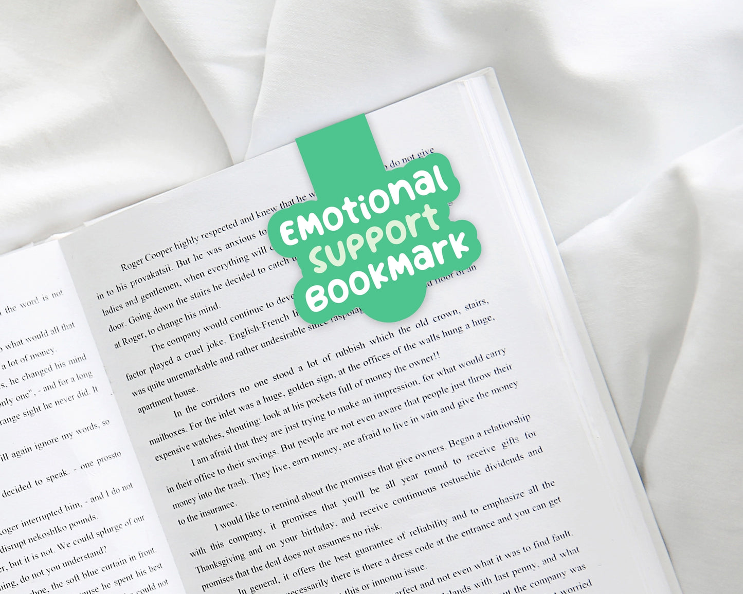 Emotional Support Bookmark - Magnetic Bookmark