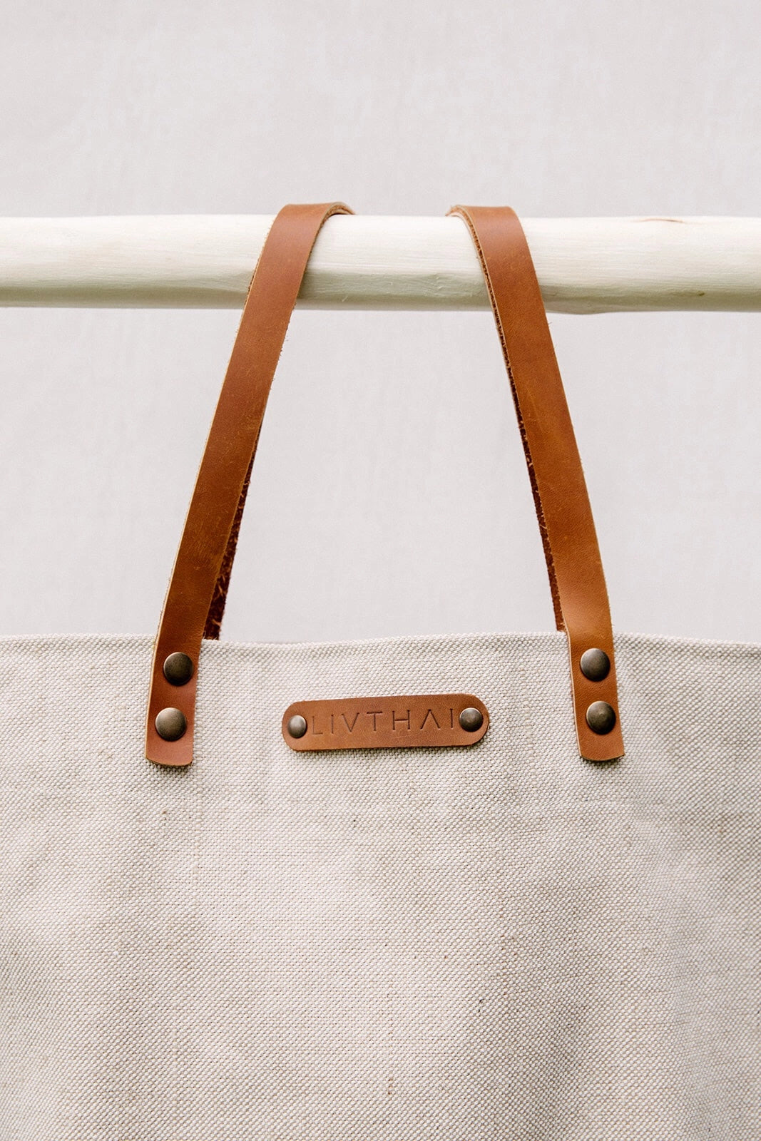 Load image into Gallery viewer, Ivory Canvas Tote
