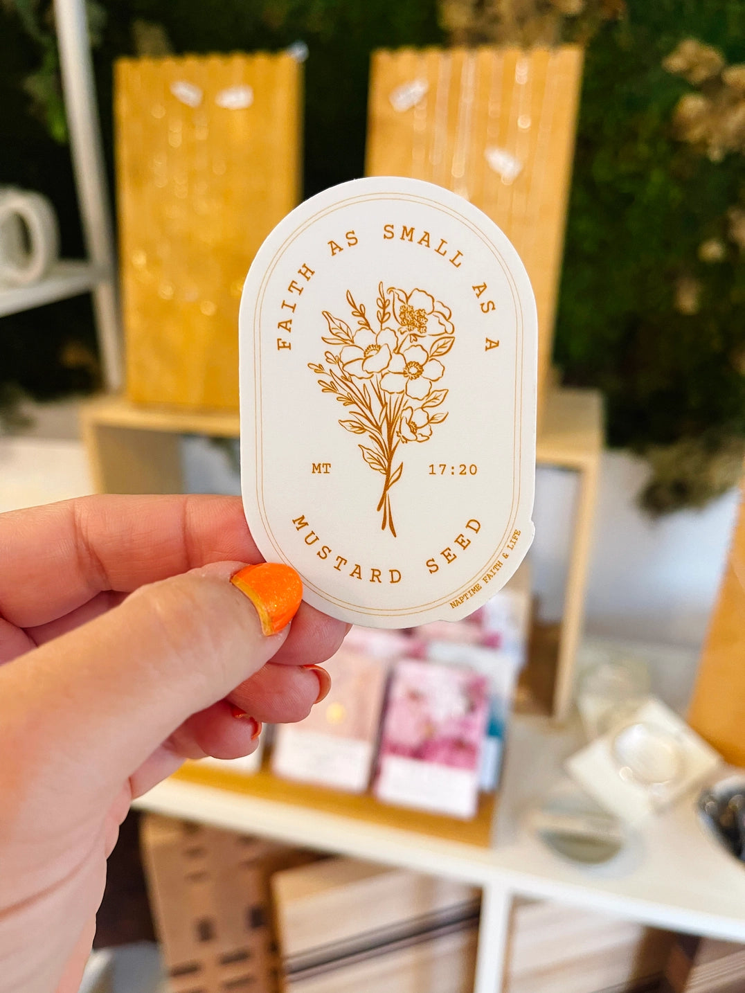 Faith As Small As A Mustard Seed Sticker