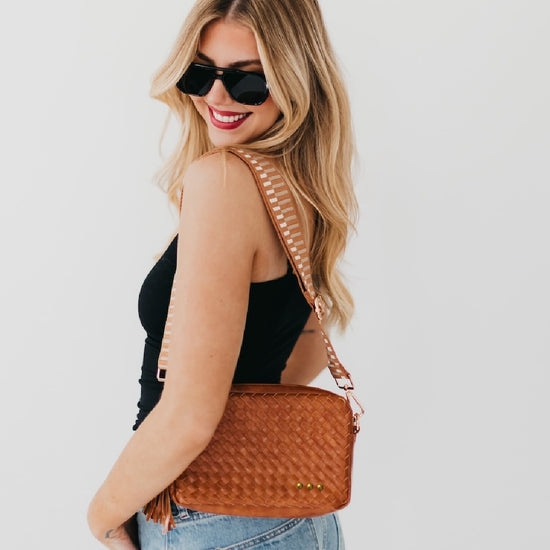 Woven Willow Crossbody Bag - Multiple Colors