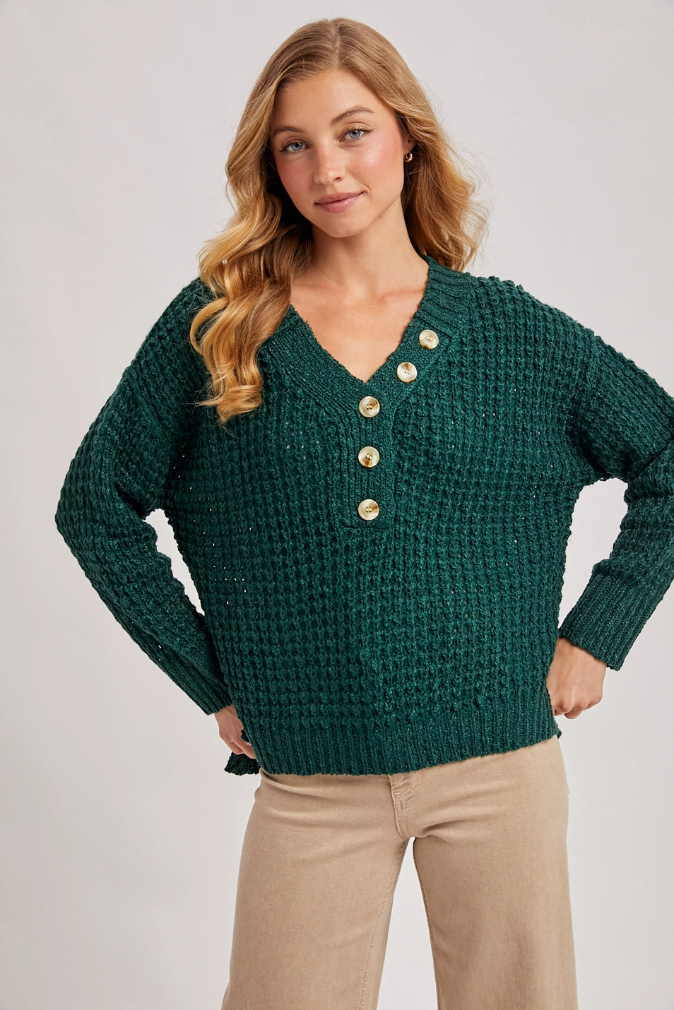 Thermal Henley Top | Evergreen