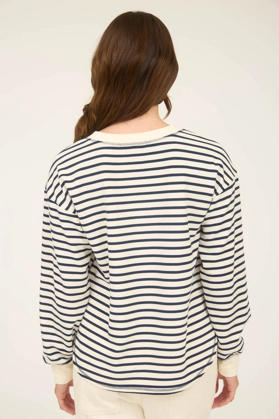Henley Snap Long Sleeve Top
