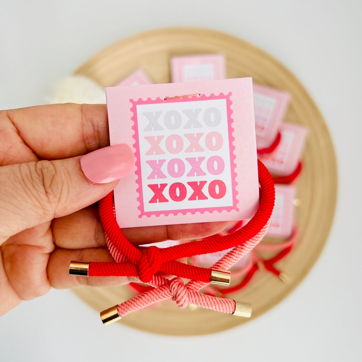 "Xoxo" Double Shoelace Hair Tie