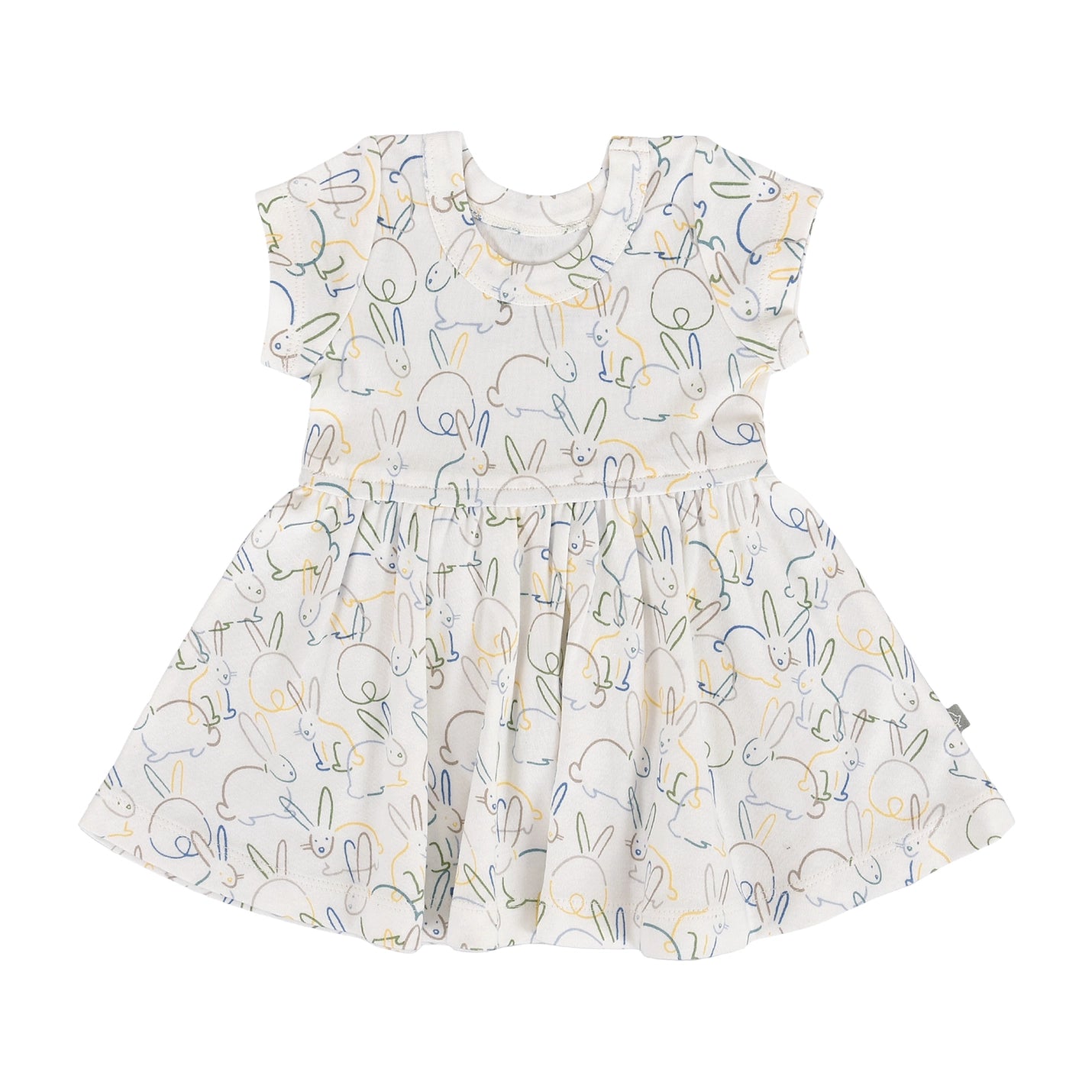 Bunnies Twirl Organic Cotton Dress