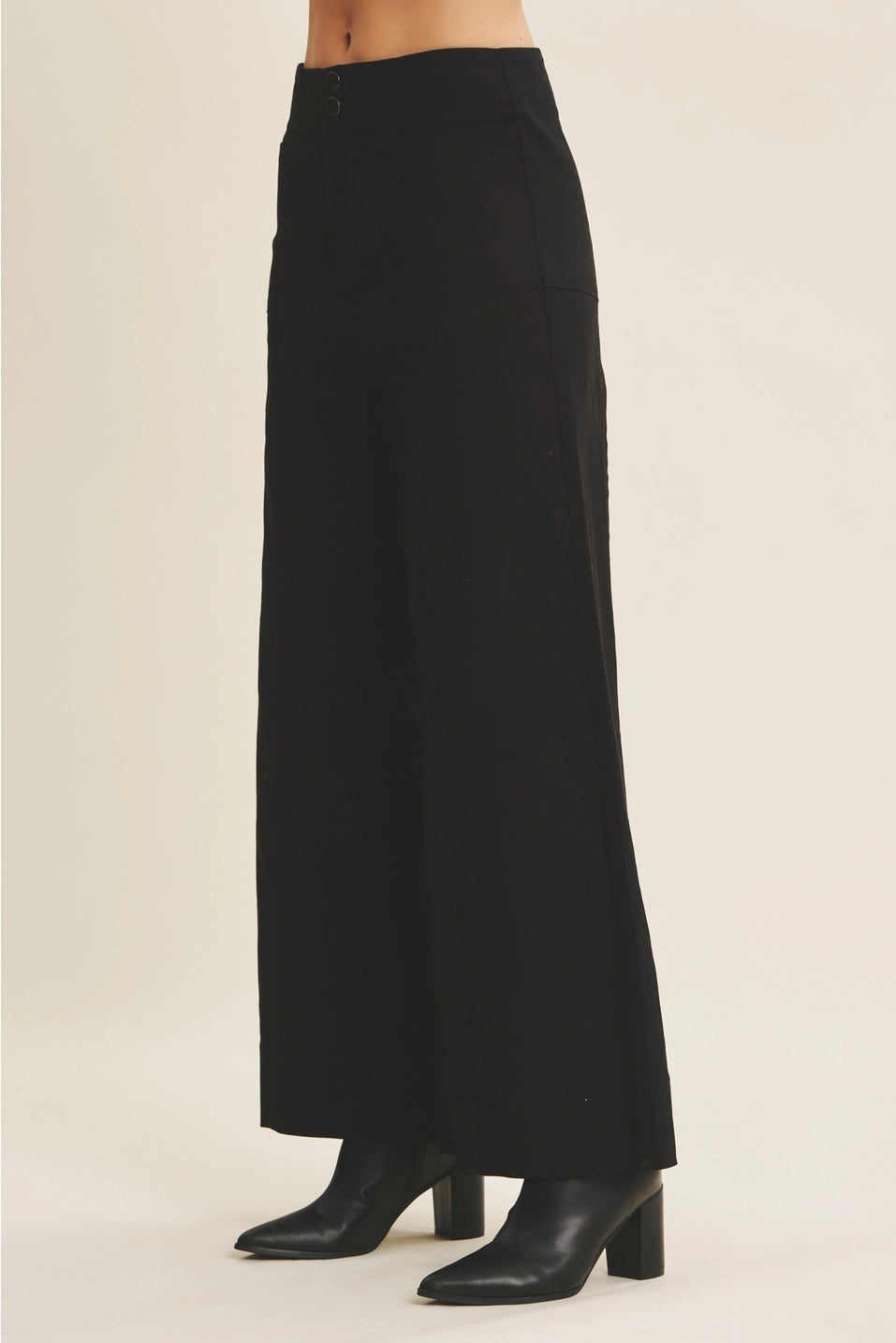 Everyday Essential  Wide-Leg Pants | Black