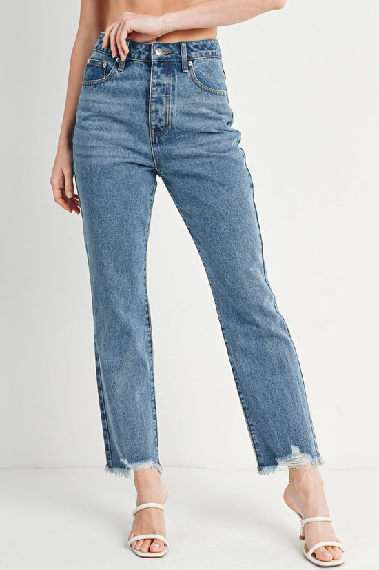 High Rise Straight Leg Jeans