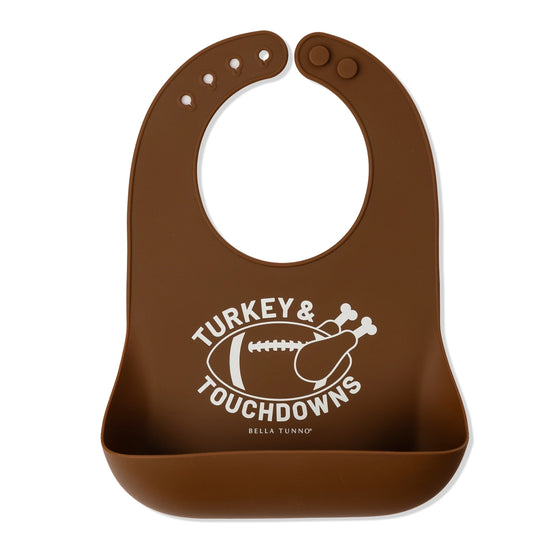 Turkeys and Touchdowns Bib