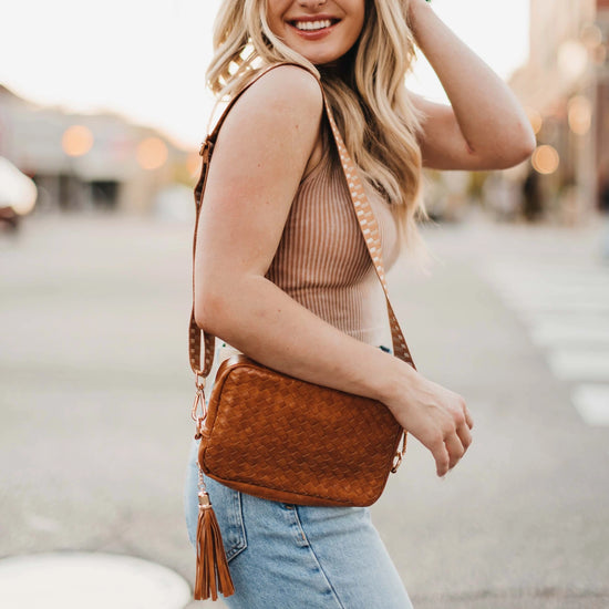 Woven Willow Crossbody Bag - Multiple Colors