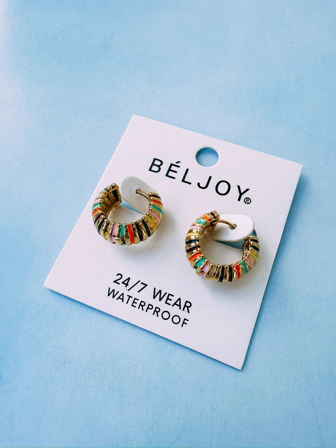 Elly Colorful Hoop Earrings
