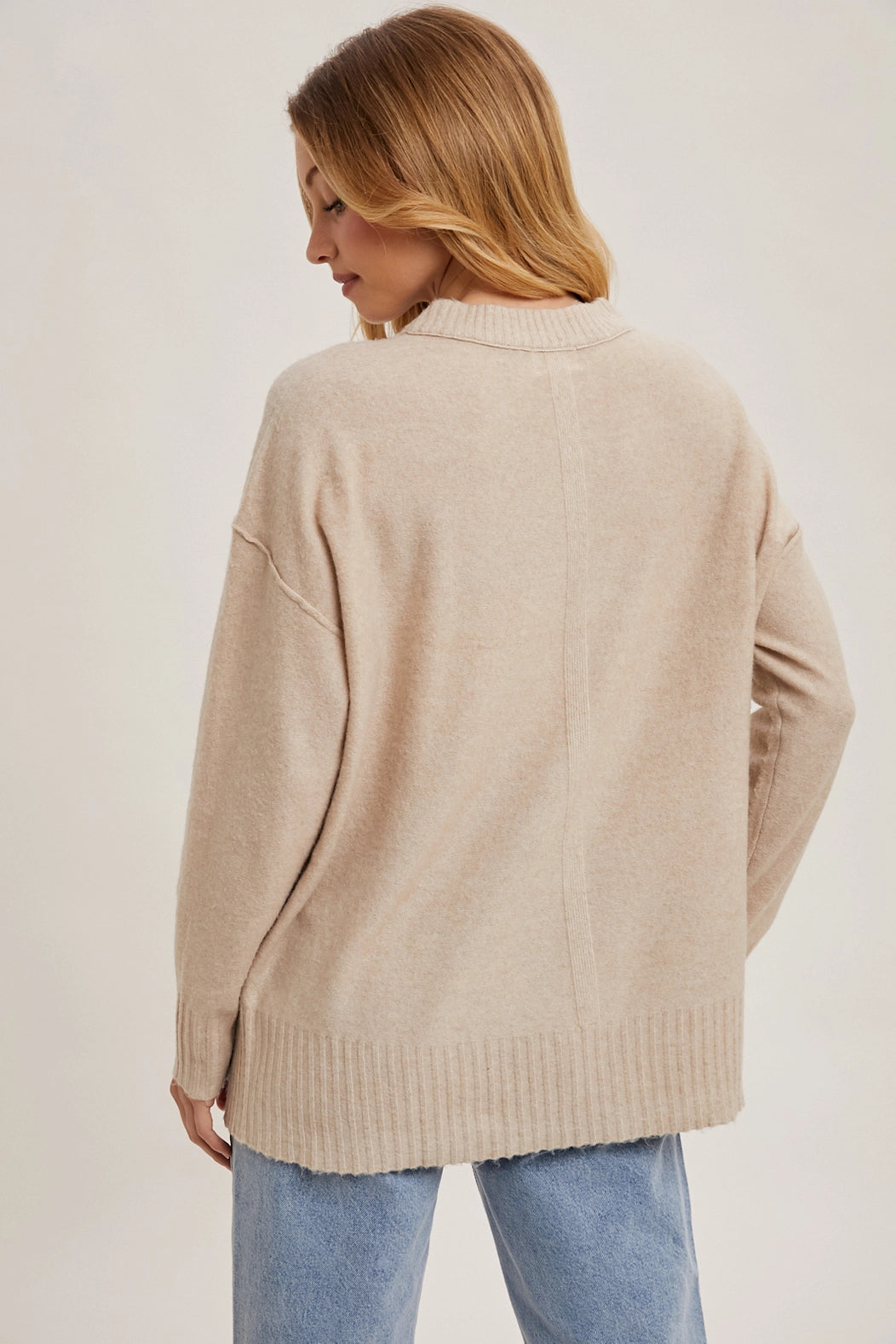 Knit Sweater Pullover | Oatmeal