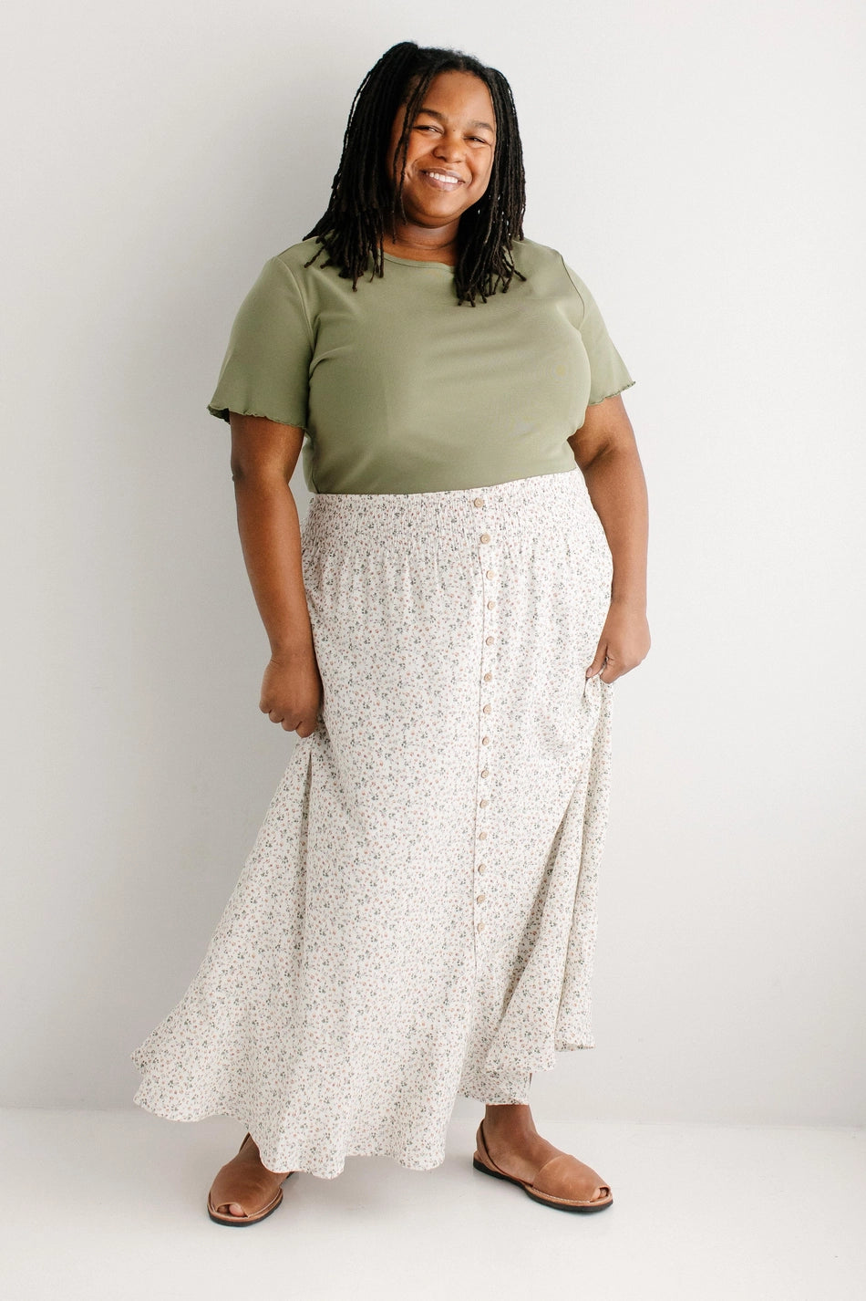Ditsy Floral Maxi Skirt