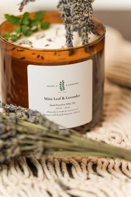 Mint Leaf & Lavender Candle