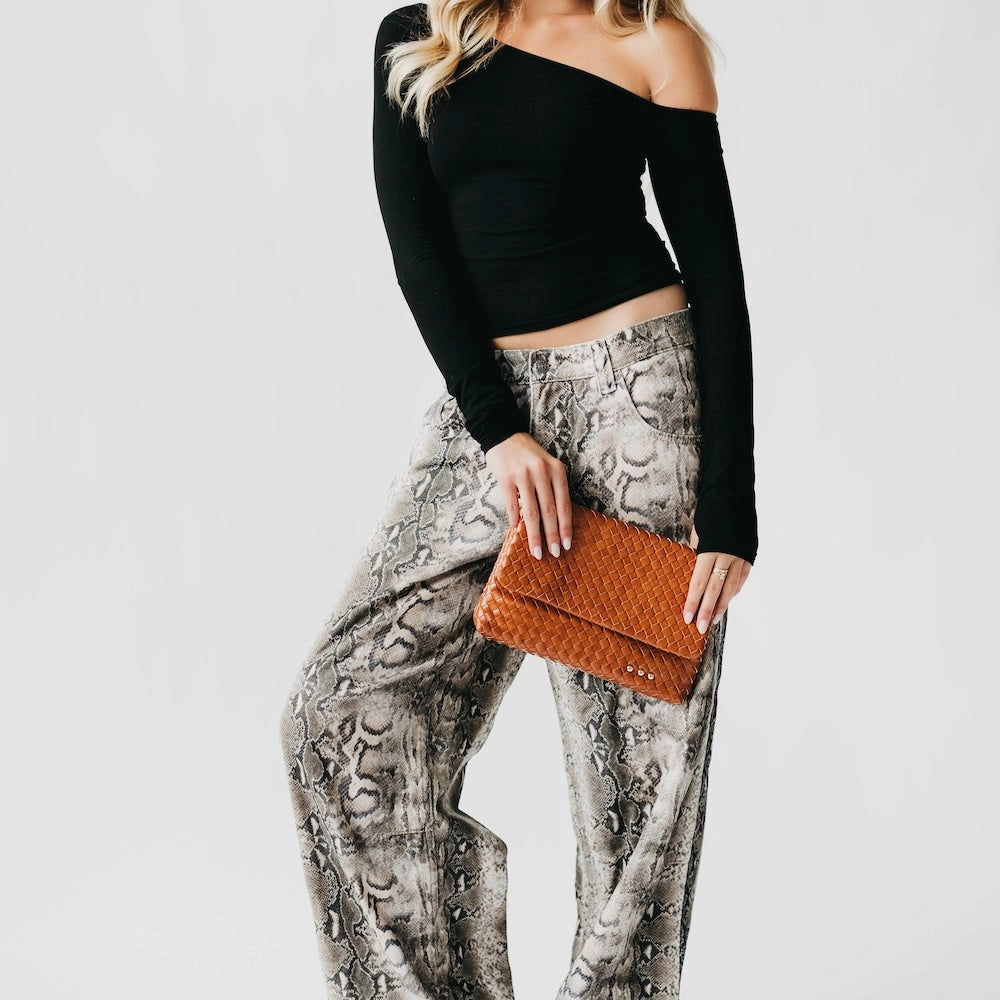 Wrenlee Woven Flap Crossbody | Multiple Colors