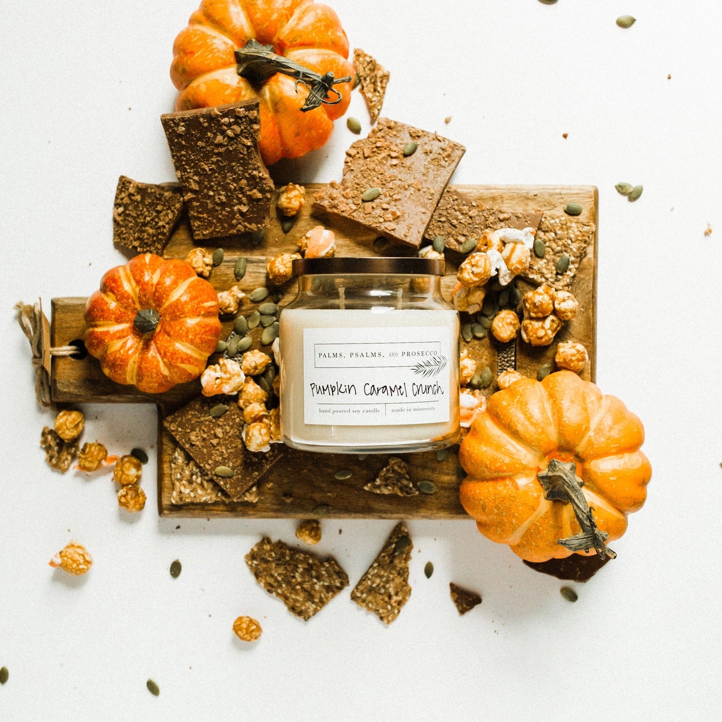Pumpkin Caramel Crunch Soy Candle | Multiple Sizes