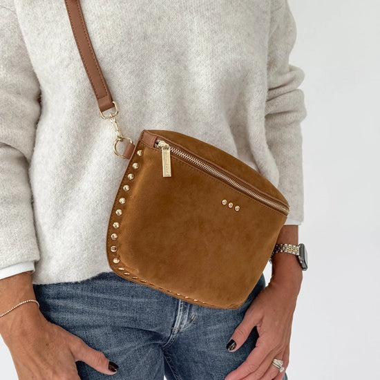 Sabrina Studded Suede Bum Bag