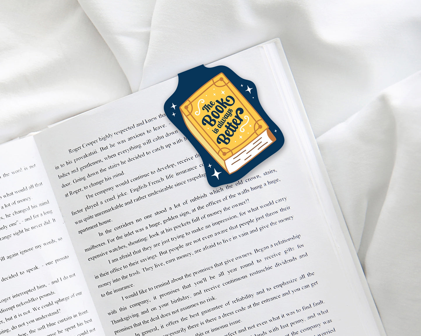 Magnetic Bookmark - Book is Always Better