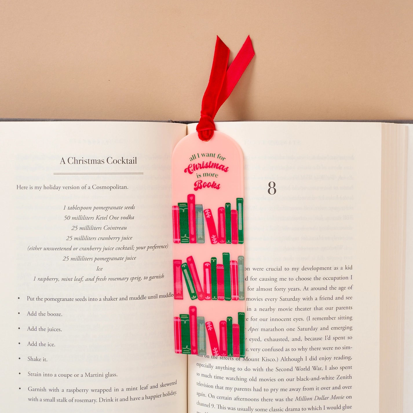 All I Want for Christmas is More Books Bookmark