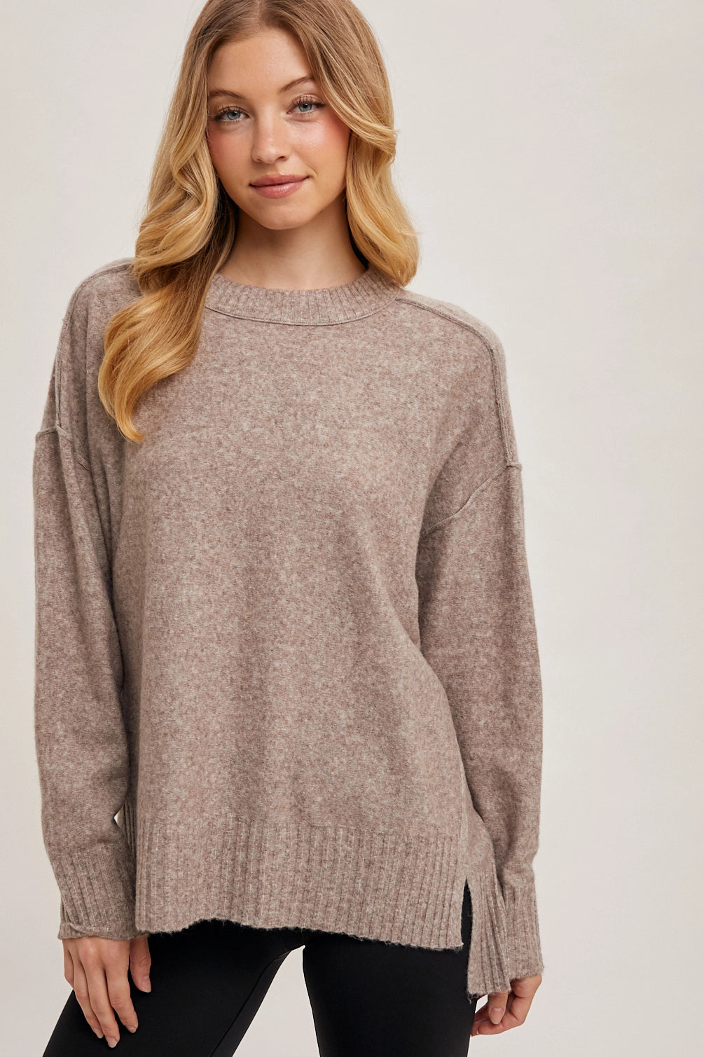 Knit Sweater Pullover | Latte