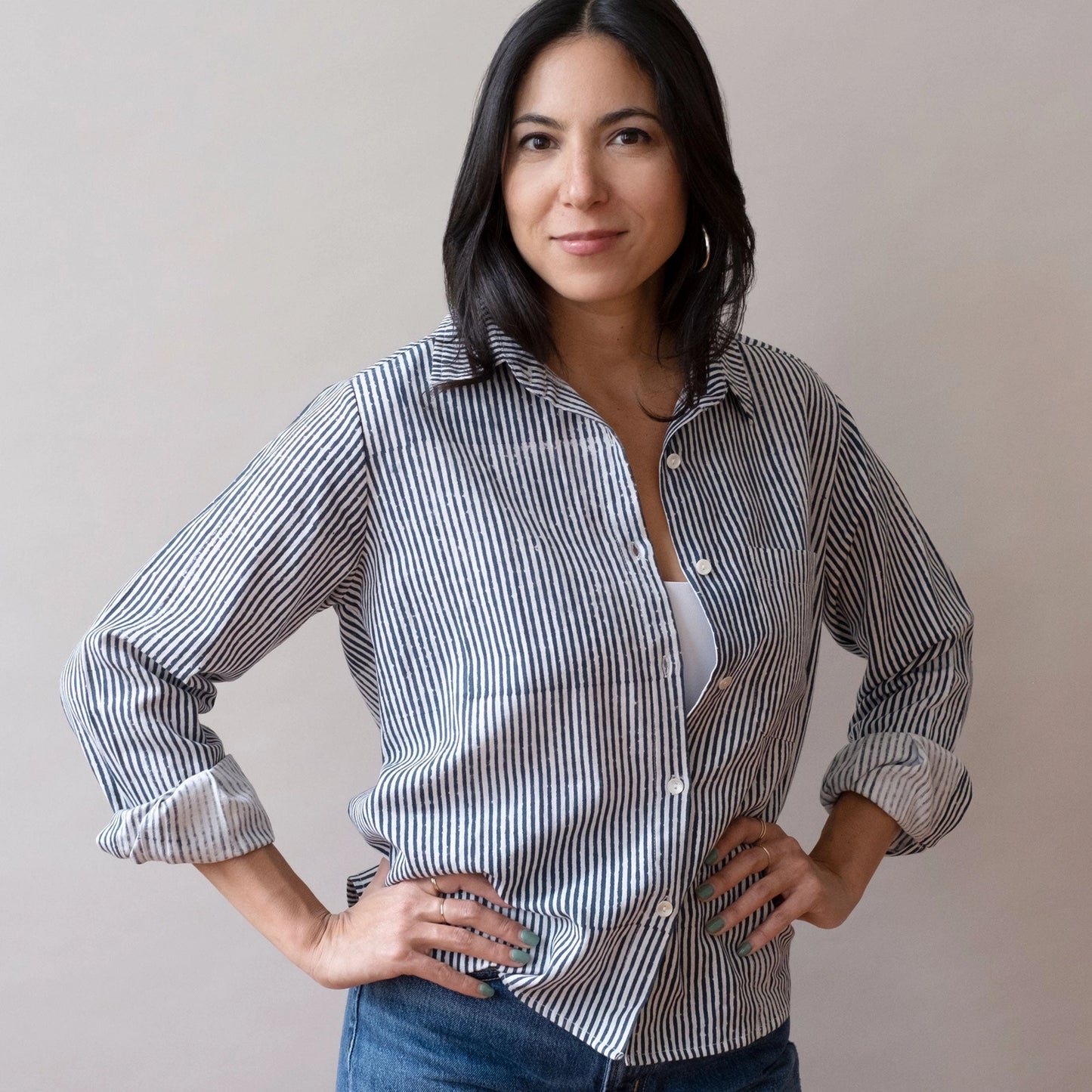 Navy Stripes Pali Top