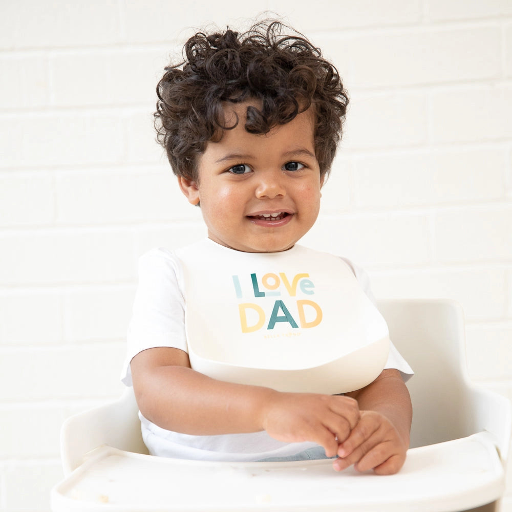 I Love Dad Bib