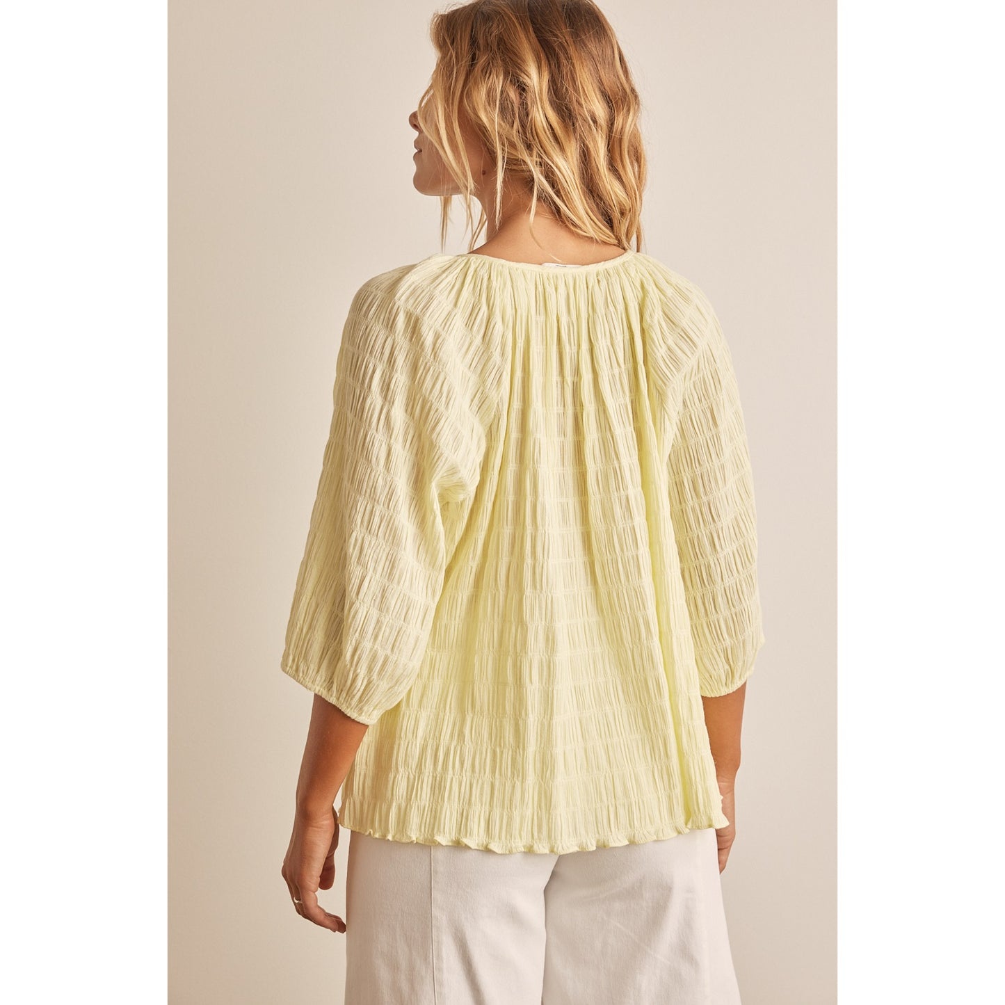 Loose Fit Textured Blouse | Lemonade