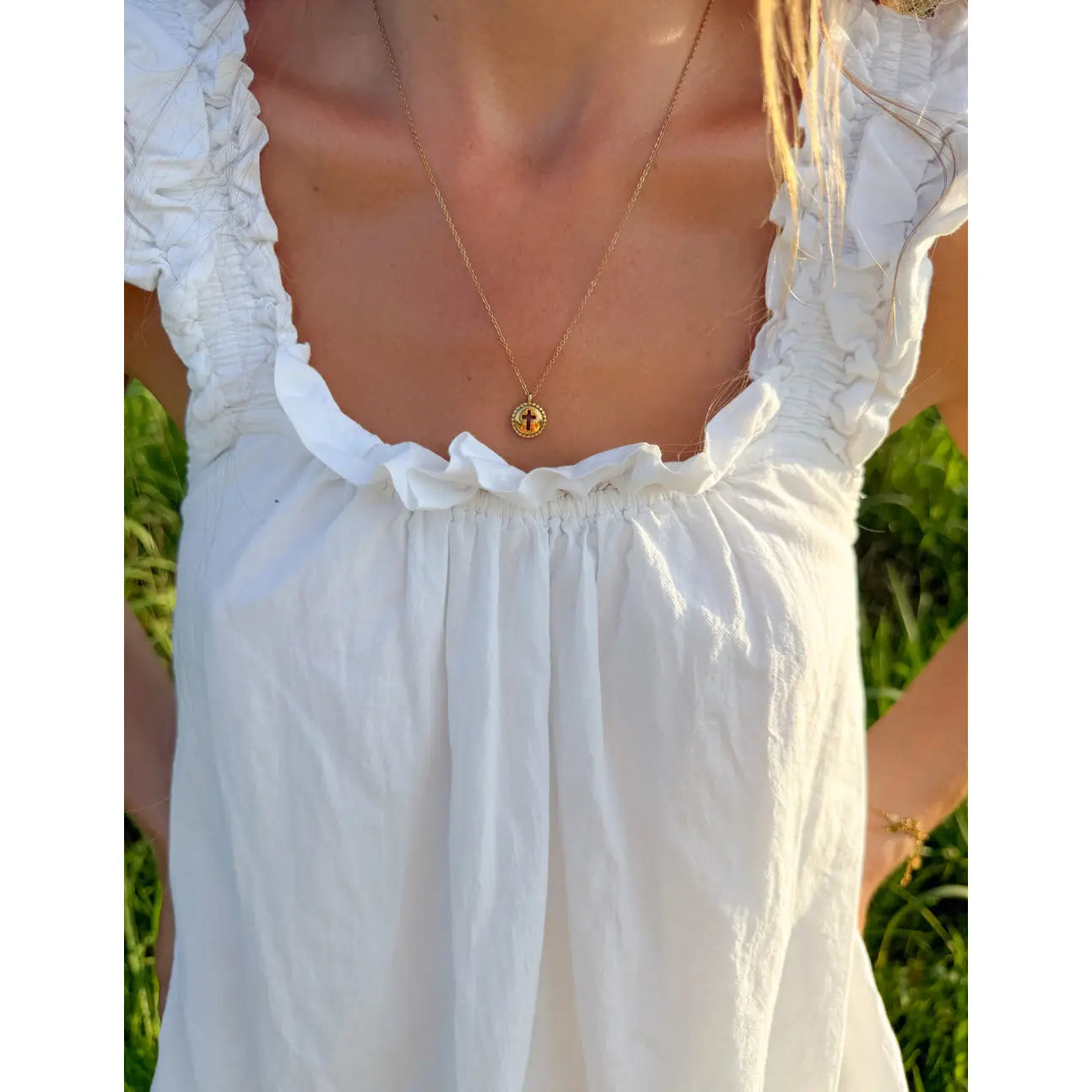 Living Hope Cross Link Necklace