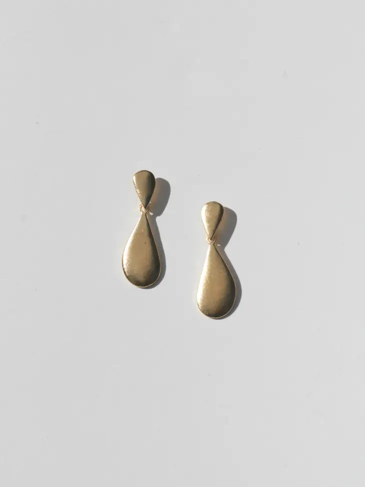 Luxe Gold Teardrop Earrings